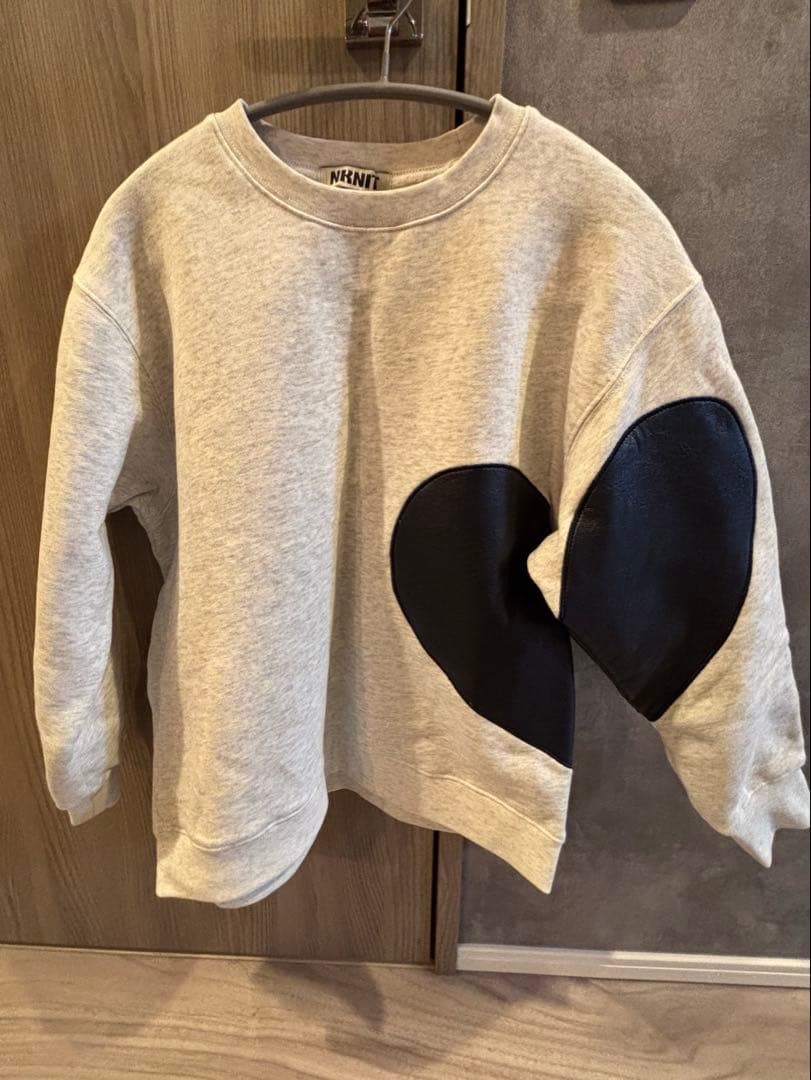 トップス NKNIT pattern pullover sweat L.GRAY 130