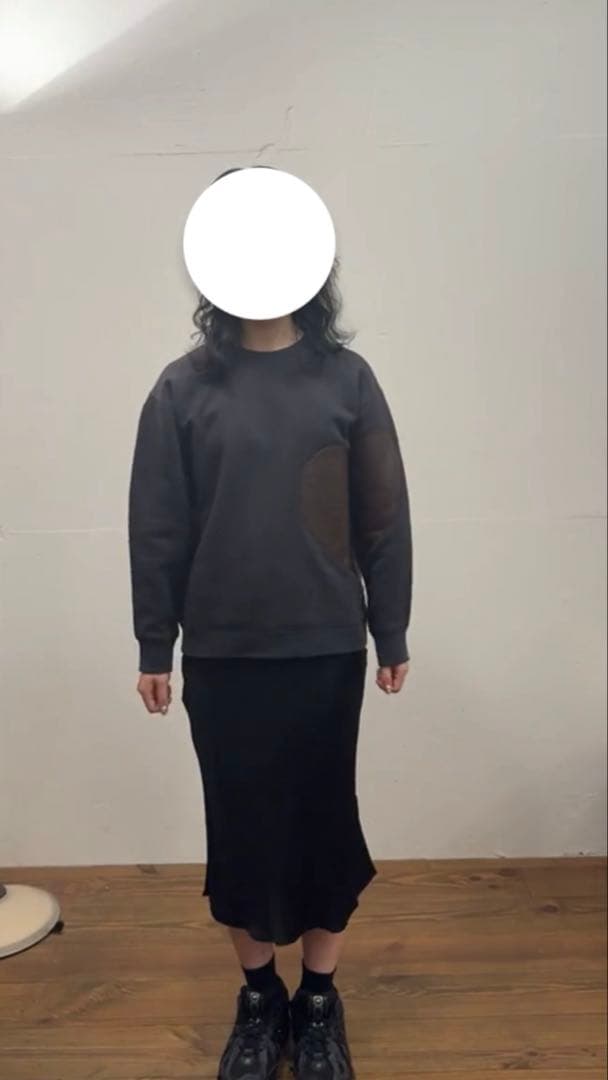 トップス NKNIT pattern pullover sweat L.GRAY 130