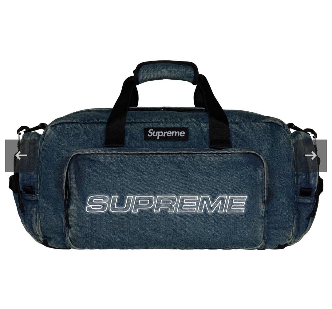 バッグ Supreme Denim Duffle Bag Washed Indigo