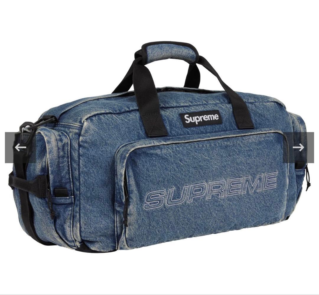 バッグ Supreme Denim Duffle Bag Washed Indigo