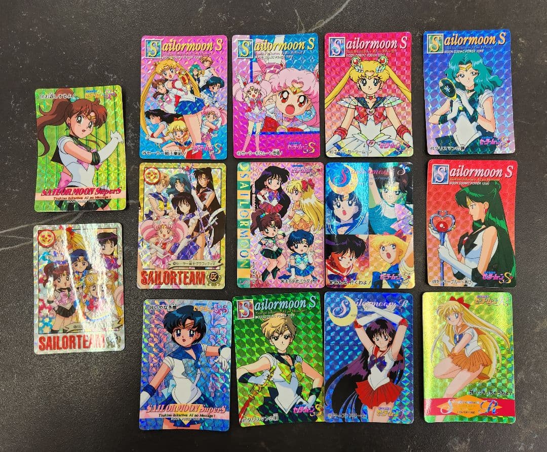 美少女戦士セーラームーン カード大量セット キラ多数 カードケース付き 当時物