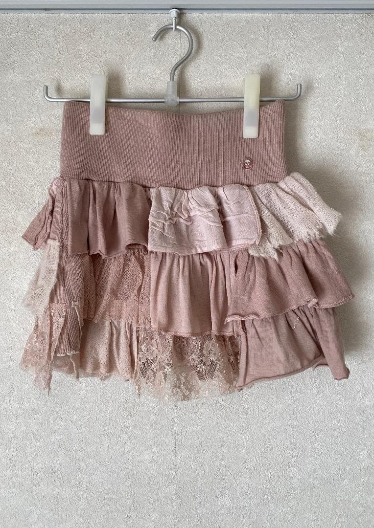 希少 HYSTERICS ピンクフリルロングTシャツ＆ミニスカート（ワンピース）