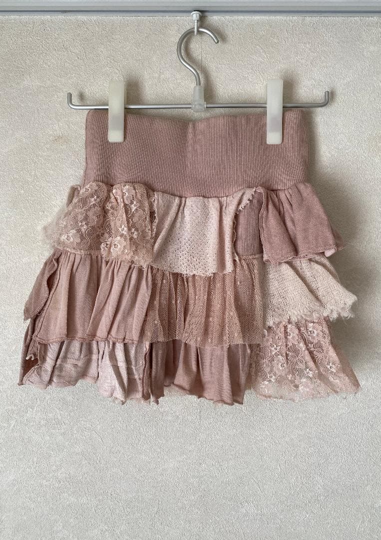 希少 HYSTERICS ピンクフリルロングTシャツ＆ミニスカート（ワンピース）