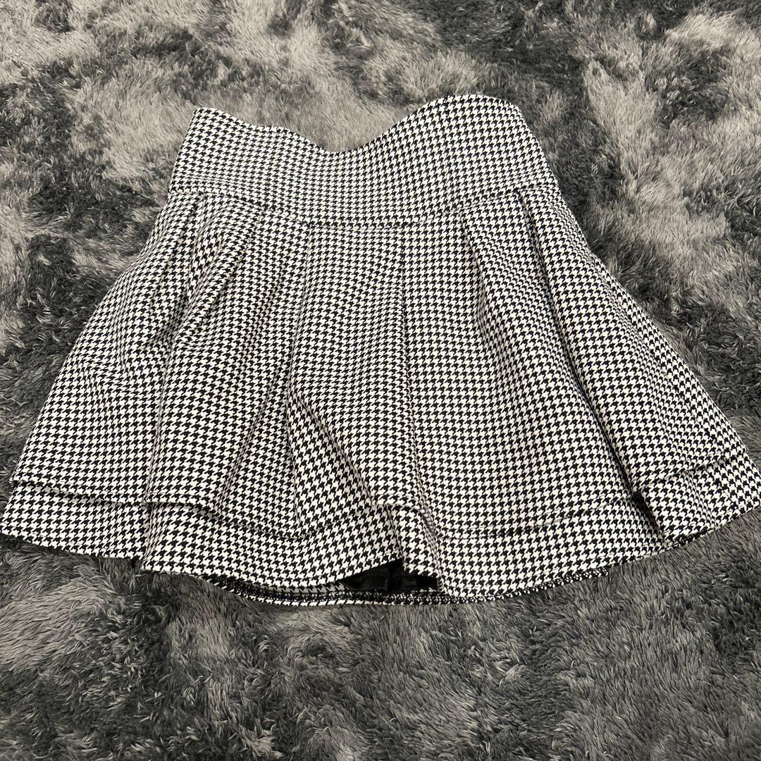 ミシェルマカロン　美脚スカート　千鳥柄