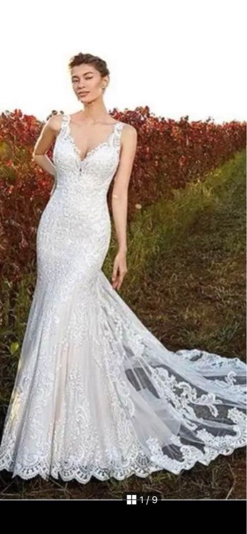 マーメイドウェディングドレス　セミオーダー　お値下げしました‼️