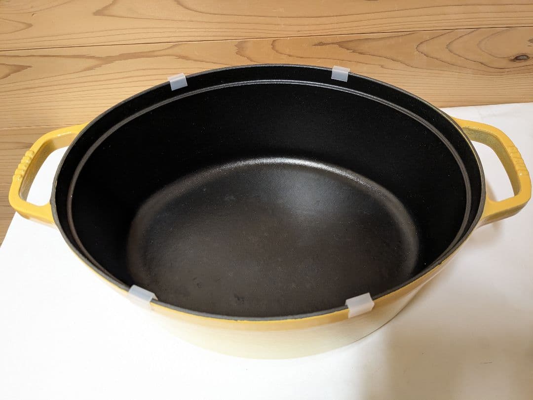 ストウブ　staub　ココット　オーバル　レモン　３３ｃｍ