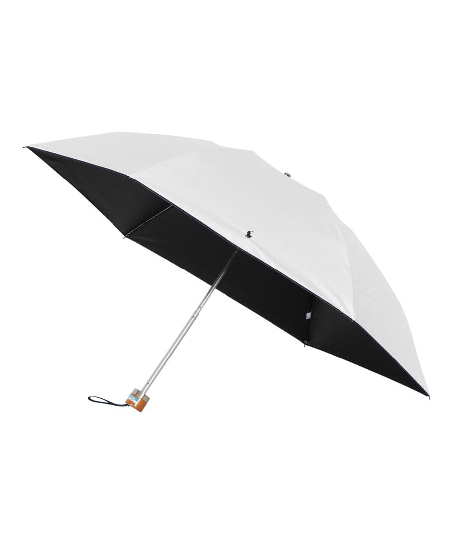 ポロラルフローレン　折りたたみ 日傘  晴雨兼用 オフホワイト ワンポイント新品