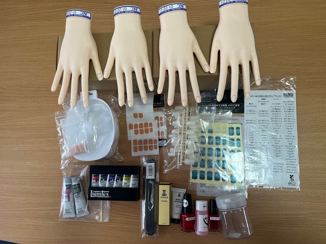 ネイリスト技能検定試験　JNEC認定ハンドモデル　セット