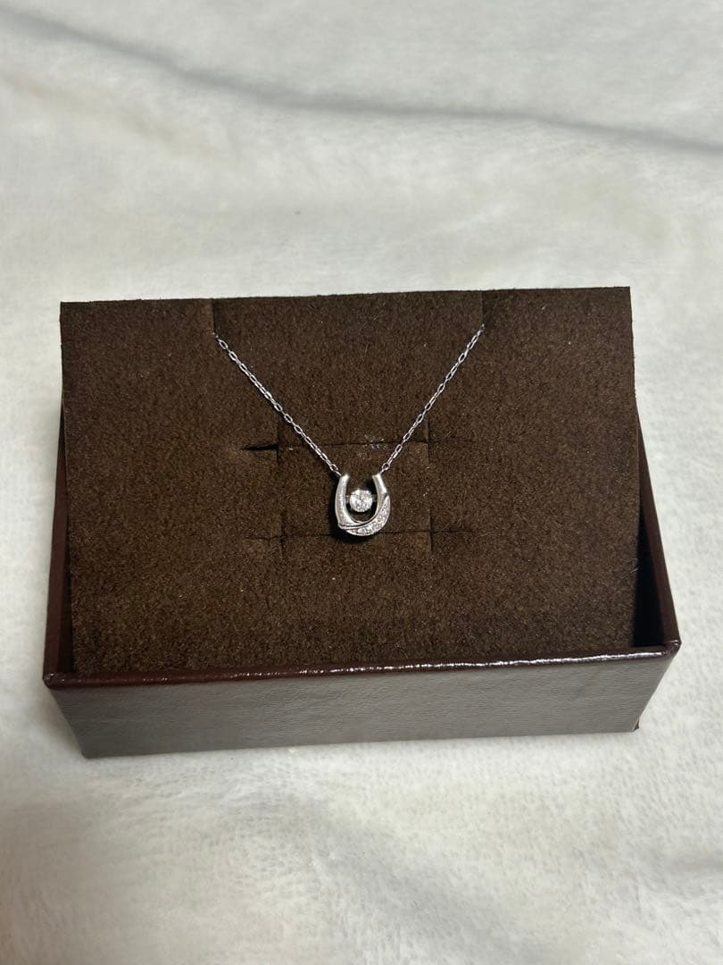 サマンサティアラ プラチナ ネックレス 馬蹄 ホースシュー ダンシングストーン