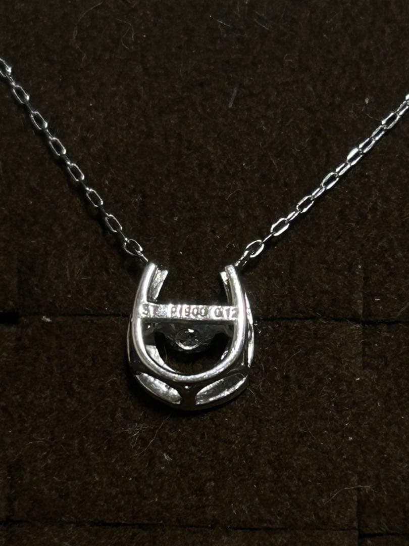 サマンサティアラ プラチナ ネックレス 馬蹄 ホースシュー ダンシングストーン