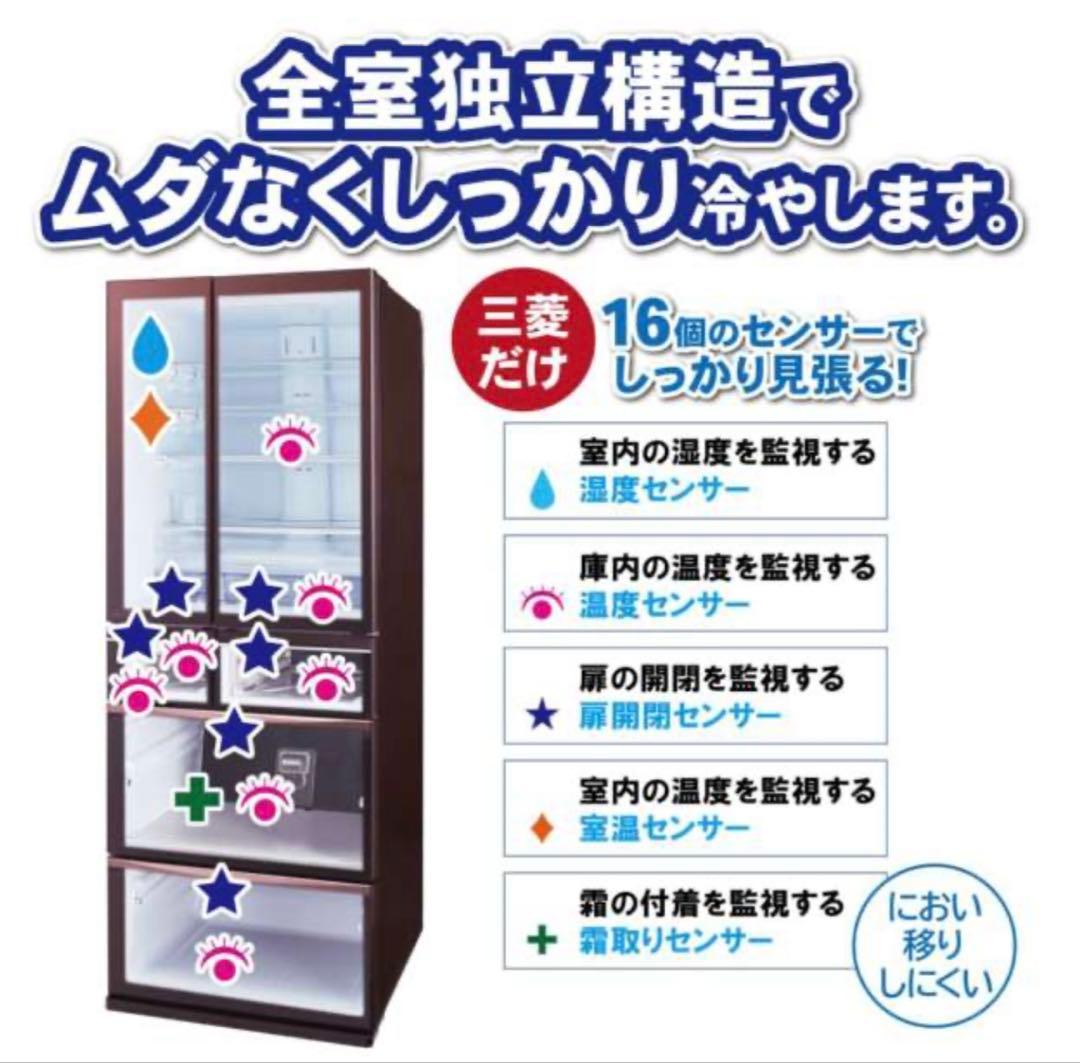 3/26まで【送料込み】2022年製 三菱電機冷蔵庫　470L 美品