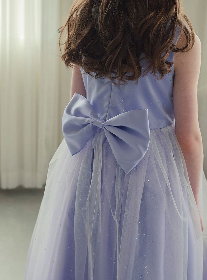 DRESCCO-ドレスコ　ラベンダーシルバースターロングドレス