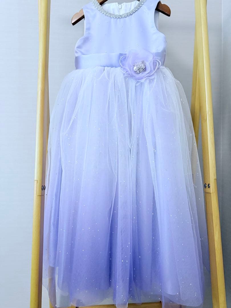 DRESCCO-ドレスコ　ラベンダーシルバースターロングドレス