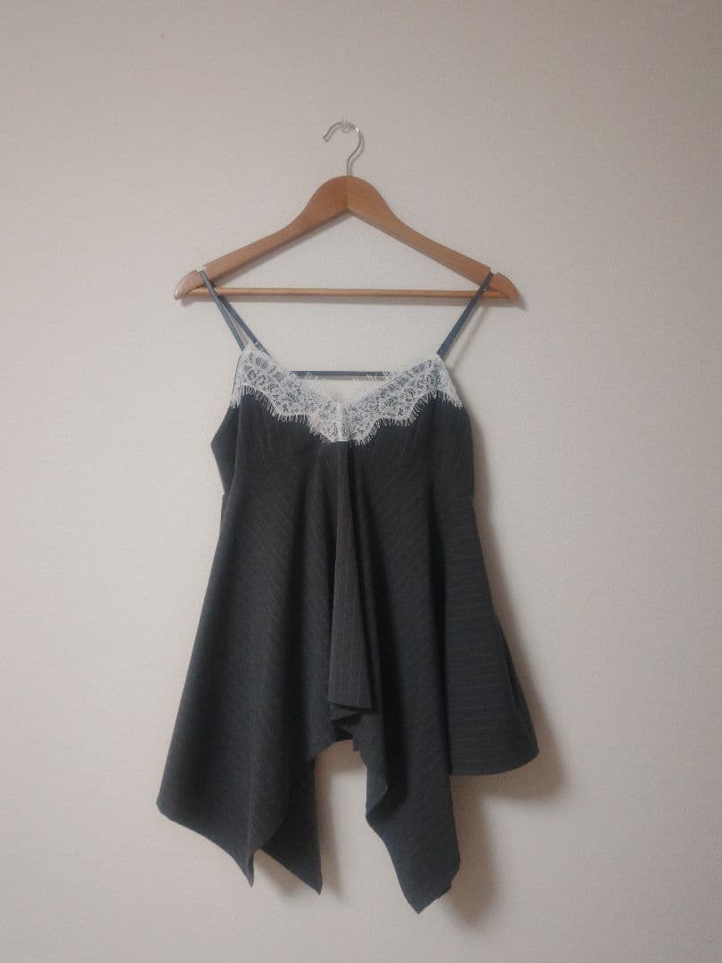 poppy あさぎーにょ　レースキャミチュニック　フリーサイズ 　美品