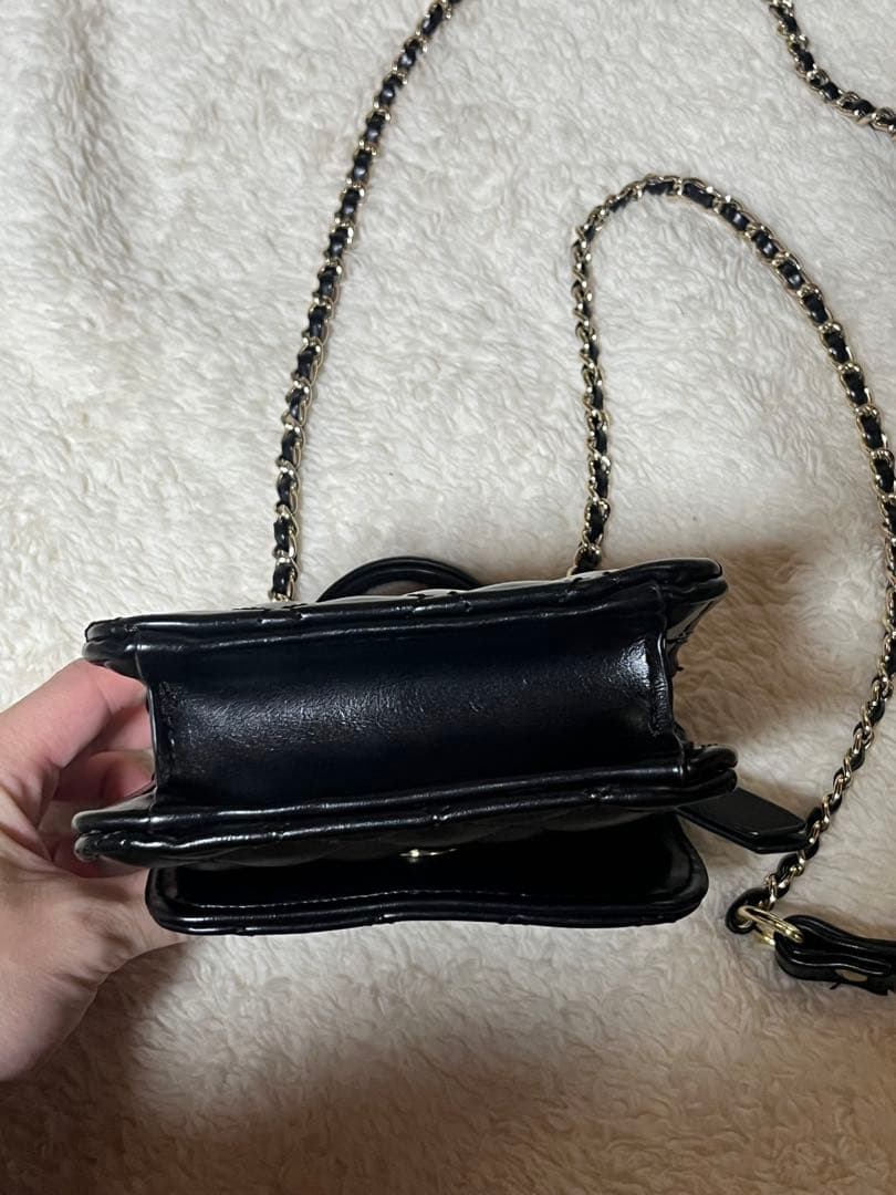 【そら】DIANTE レザーロゴミニバッグ