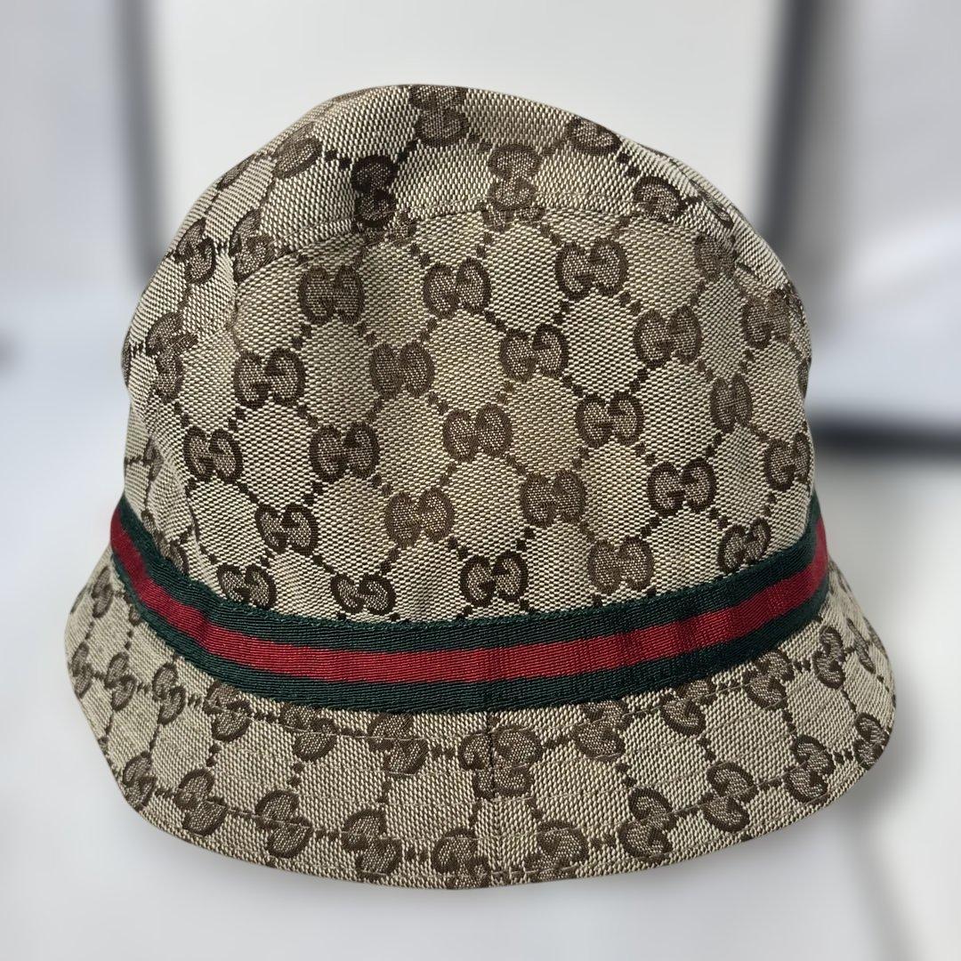 帽子 GUCCI 00's Sherry line GG bucket hat