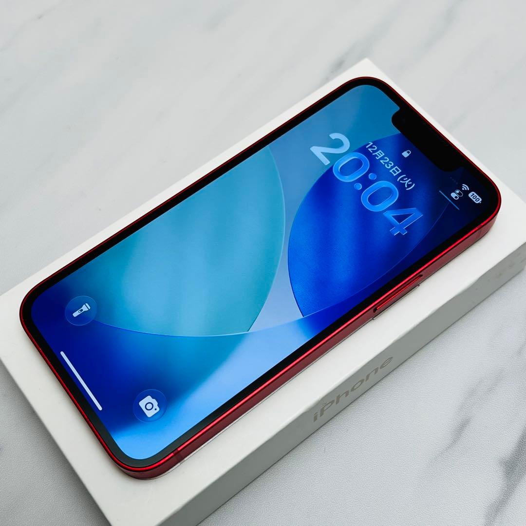 【上美品☆】iPhone13mini 本体 Red 256GB SIMフリー