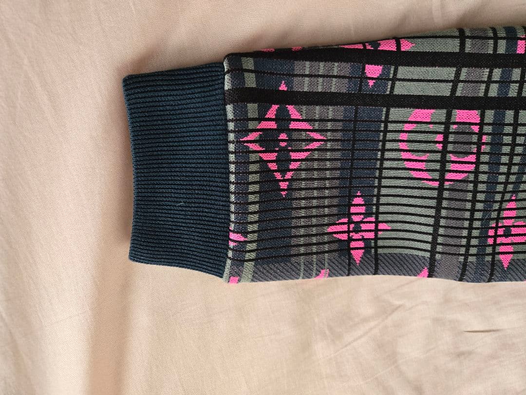 【鑑定済み】LOUIS VUITTON チェック柄トレーナー L