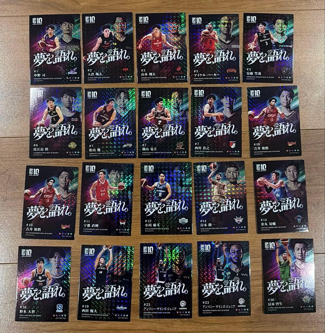 h*r様 Bリーグ　特別仕様　選手カード　20枚セット