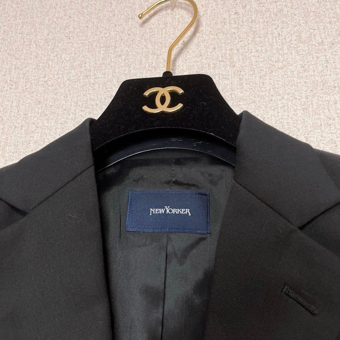 ニューヨーカー スーツ 3点セット 11号 ジャケット スカート パンツ 黒