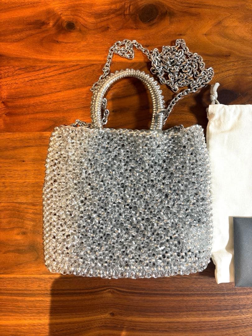 アンテプリマ　ワイヤーバッグ　ミニアトゥーラ　シルバー