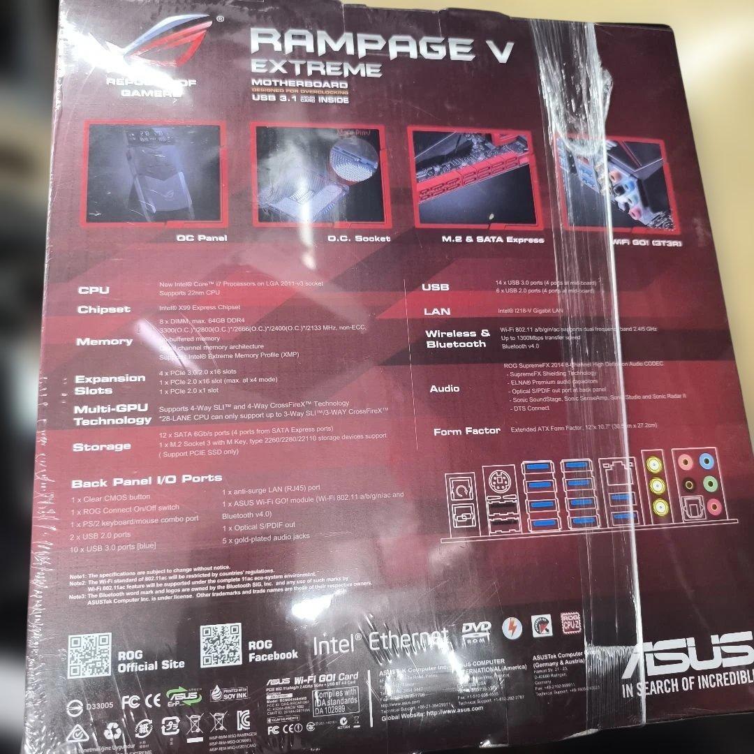 ASUS RAMPAGE V EXTREME マザーボード