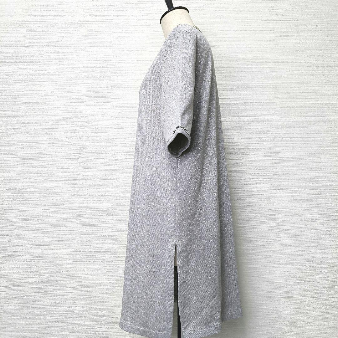 MaxMara studio チュニック ワンピース ロンT　シルバー　ラメ