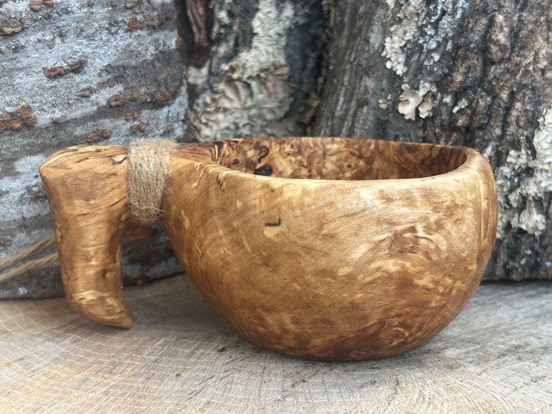 sunswood サンズウッド　白樺瘤　kuksa ククサ1点もの 手彫り