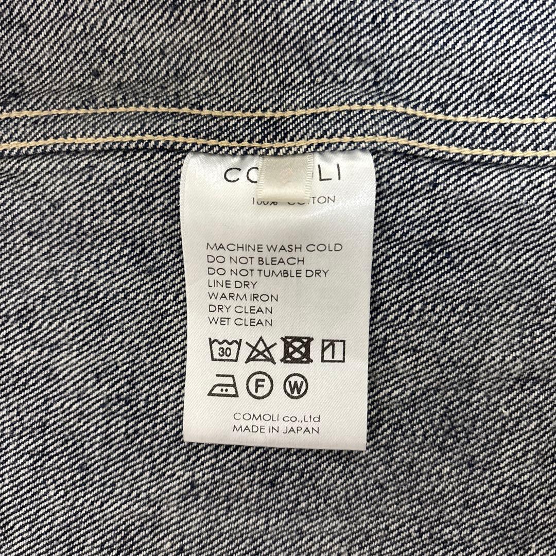 【COMOLI】21AW デニムワークジャケット サイズ2 未使用に近い 美品！