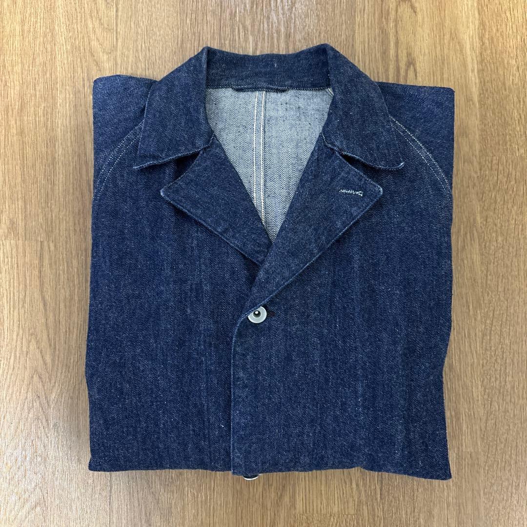 【COMOLI】21AW デニムワークジャケット サイズ2 未使用に近い 美品！