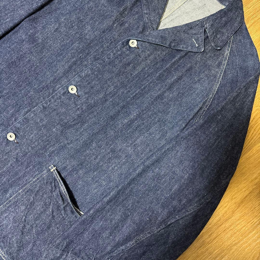 【COMOLI】21AW デニムワークジャケット サイズ2 未使用に近い 美品！