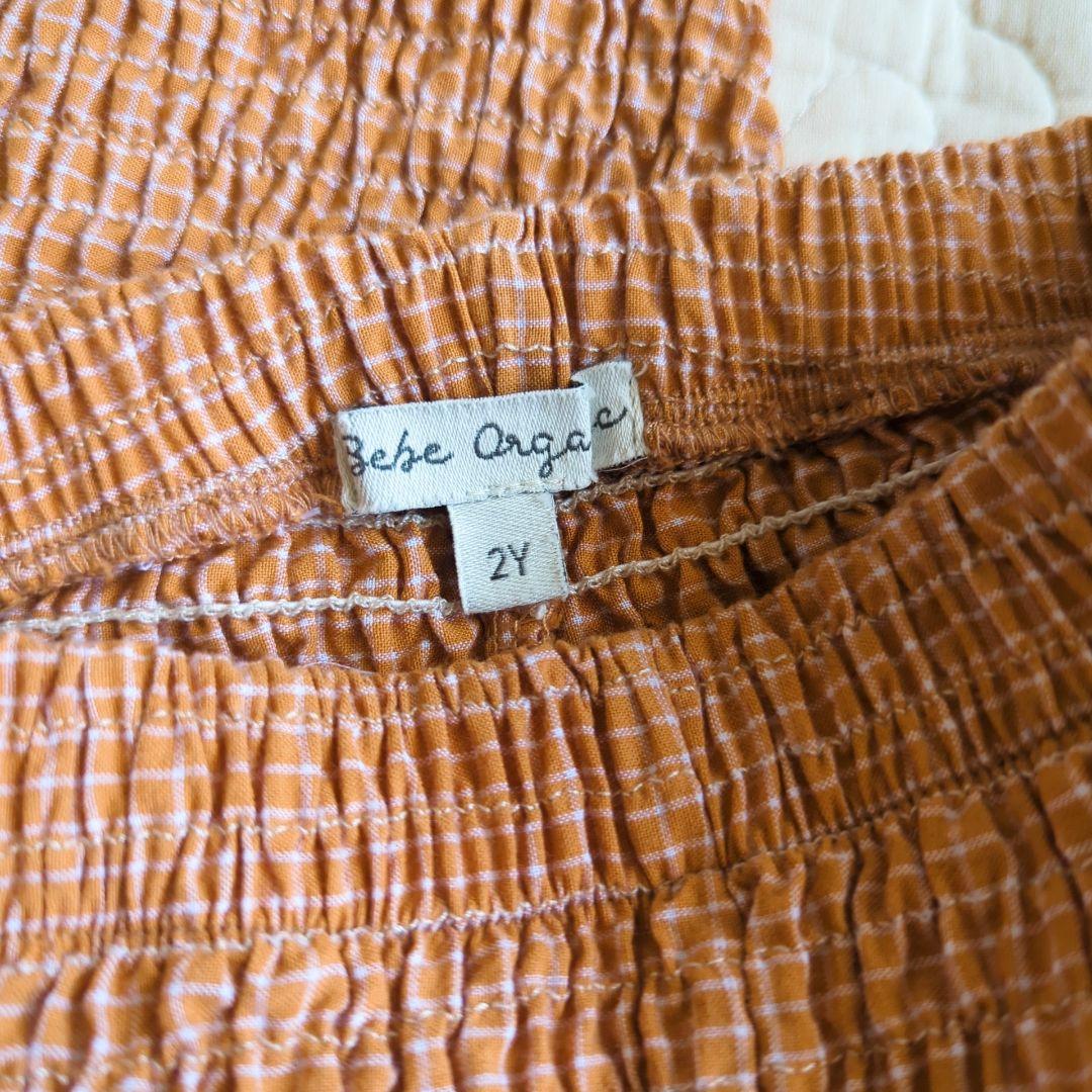 bebe organicヘレナレギンス2y 正規品 美品24ss　海外子供服