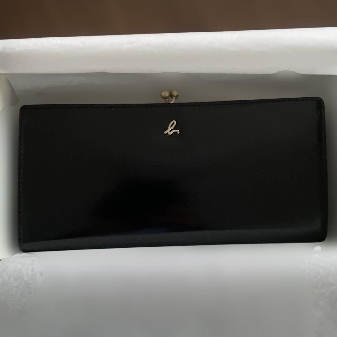 新品　アニエスベー ガラスレザーロングウォレット \"Gloria\"