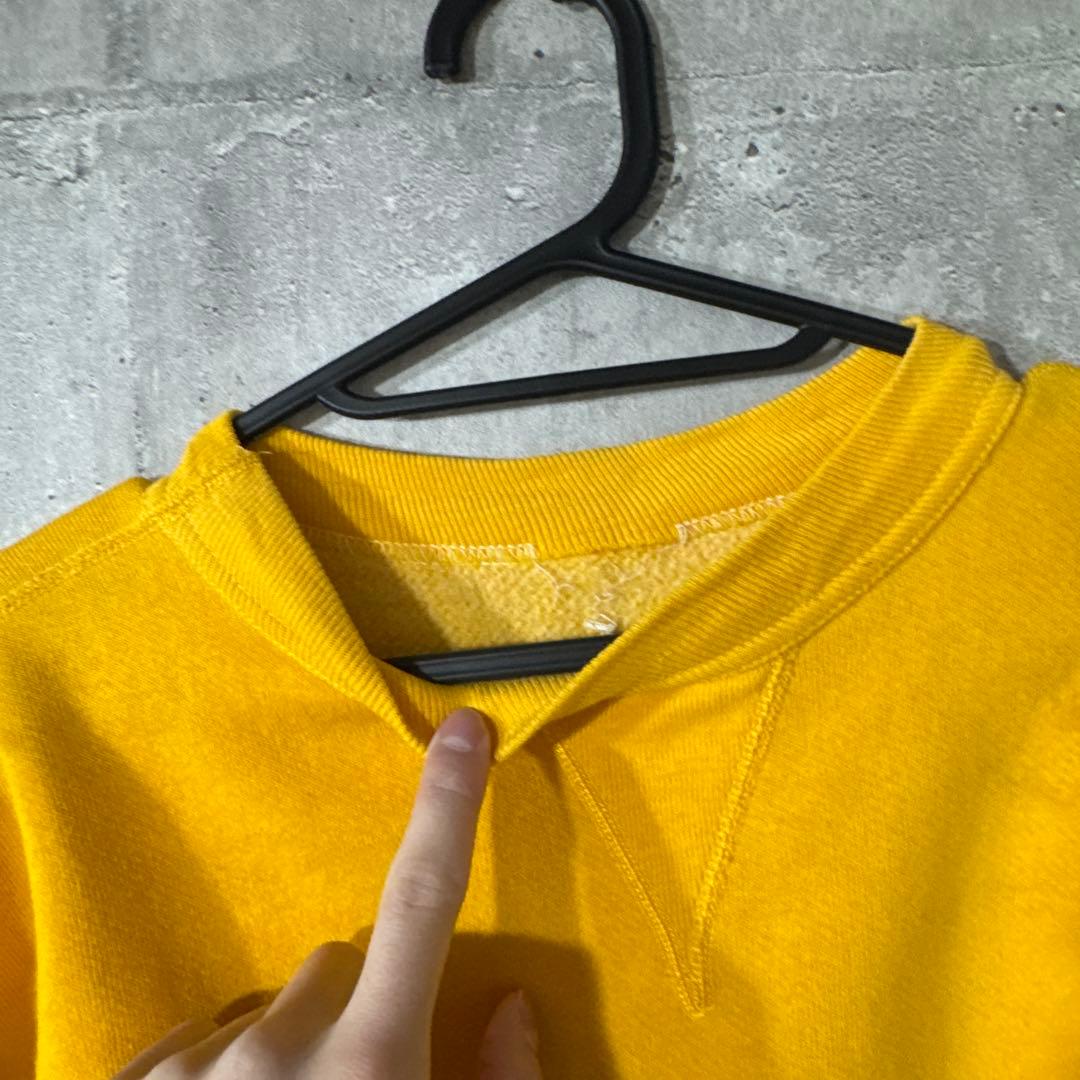 d*読様 special 60s 前V ヴィンテージ　スウェット　イエロー 超希