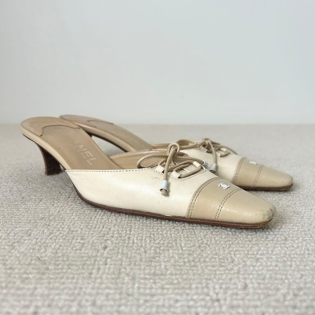 CHANEL シャネル ミュール サンダル ココマーク 22cm