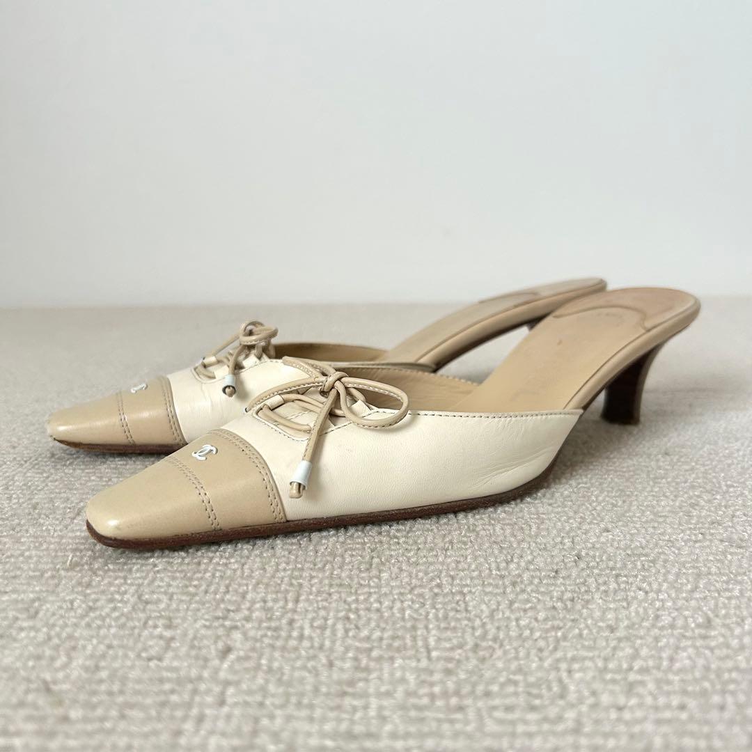 CHANEL シャネル ミュール サンダル ココマーク 22cm