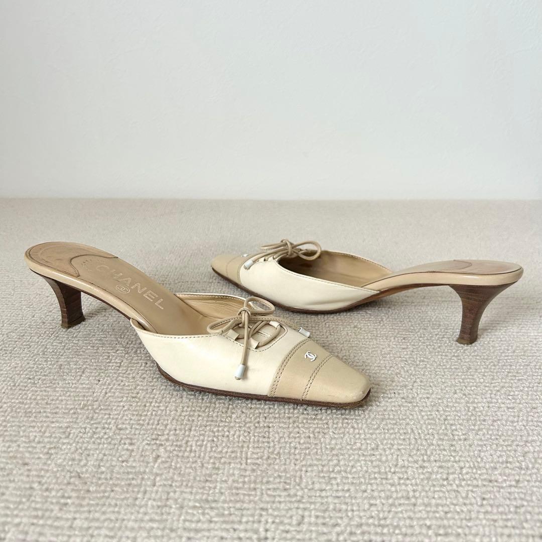 CHANEL シャネル ミュール サンダル ココマーク 22cm