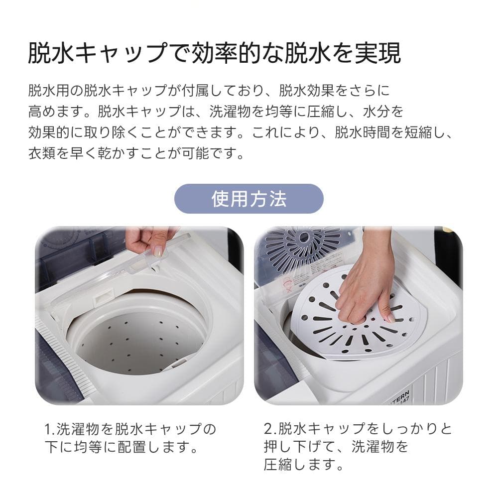 在庫一掃！二槽式洗濯機 縦型洗濯機 洗濯6.5kg/脱水槽4kg タイマー機能