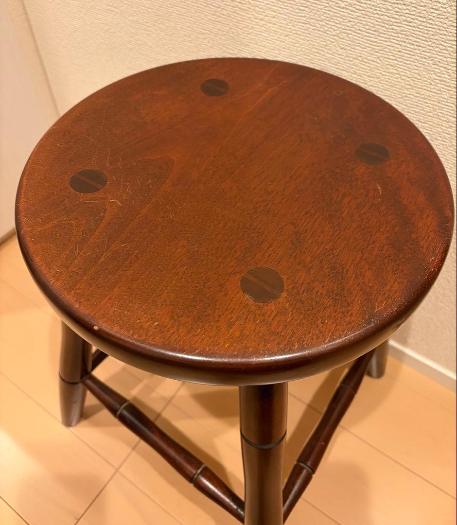 松本民芸 T字四脚スツール 丸椅子