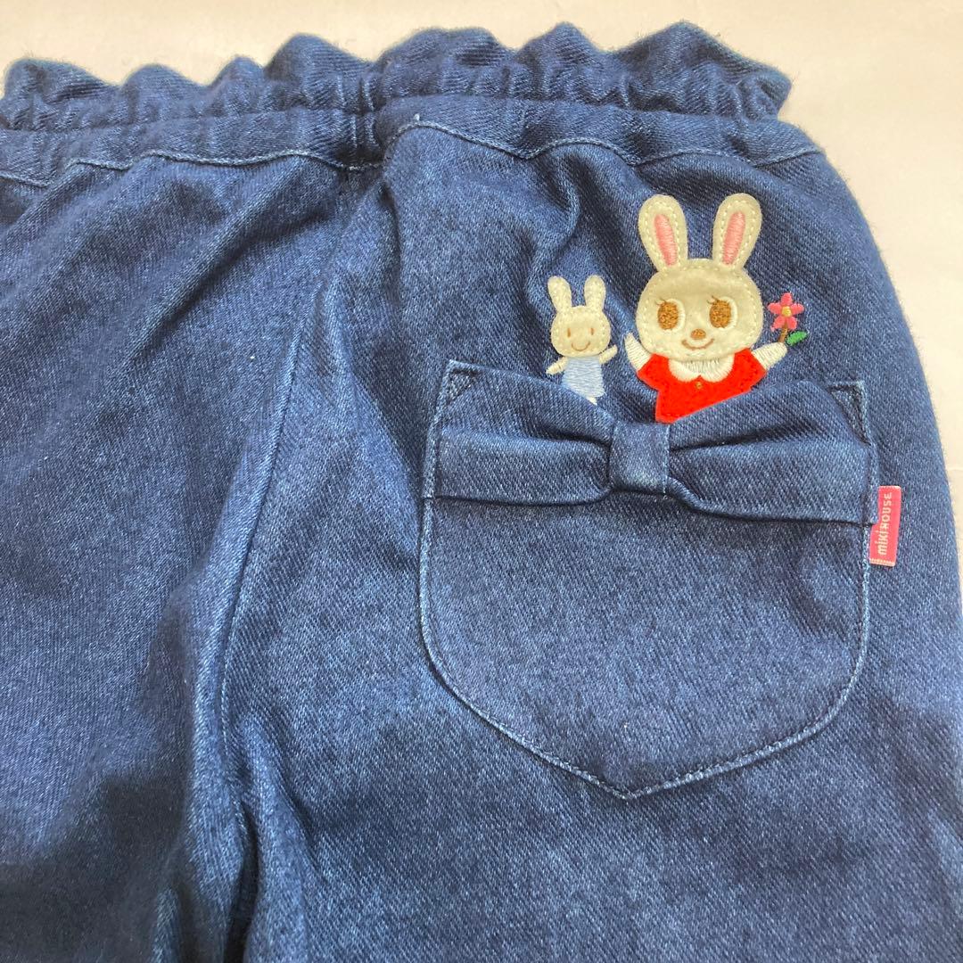 uu 新品未使用 ミキハウス デニムパンツ 120センチ