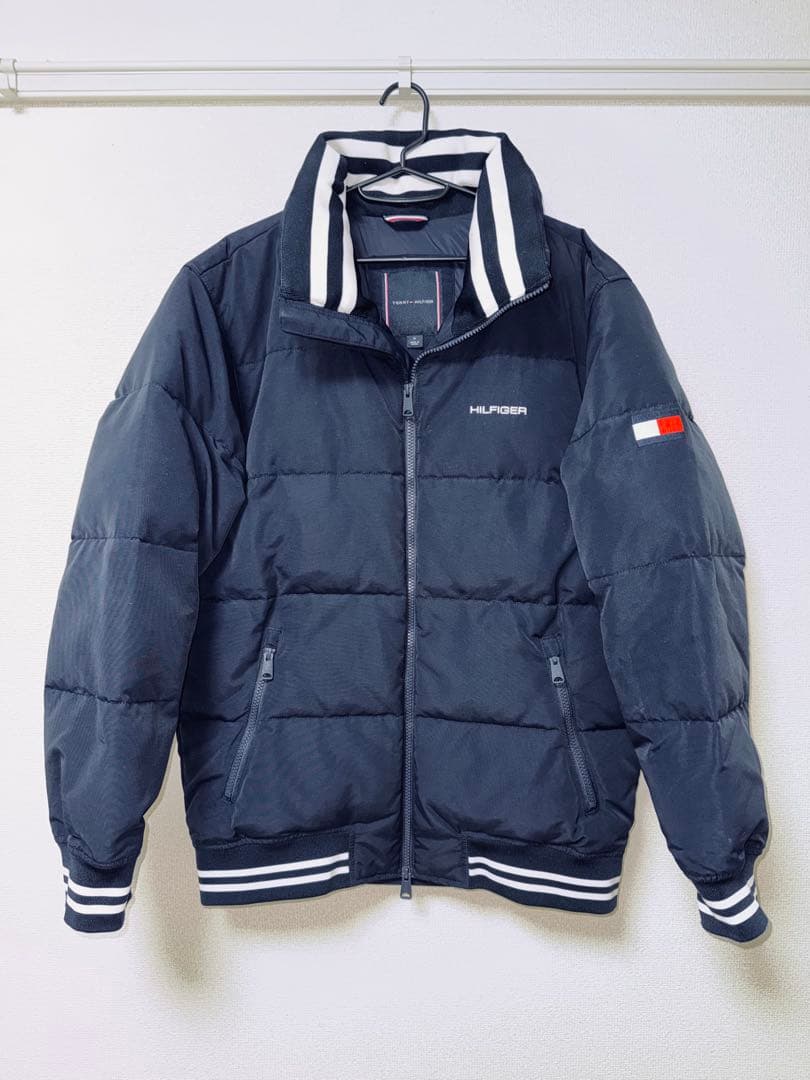 【美品】トミーヒルフィガー ダウンジャケット 中綿 ネイビー Mサイズ