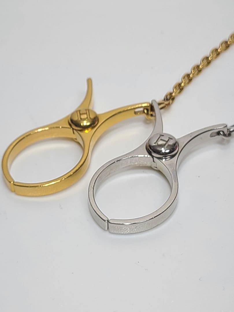 エルメス　グローブホルダー　セット　ゴールド　シルバー