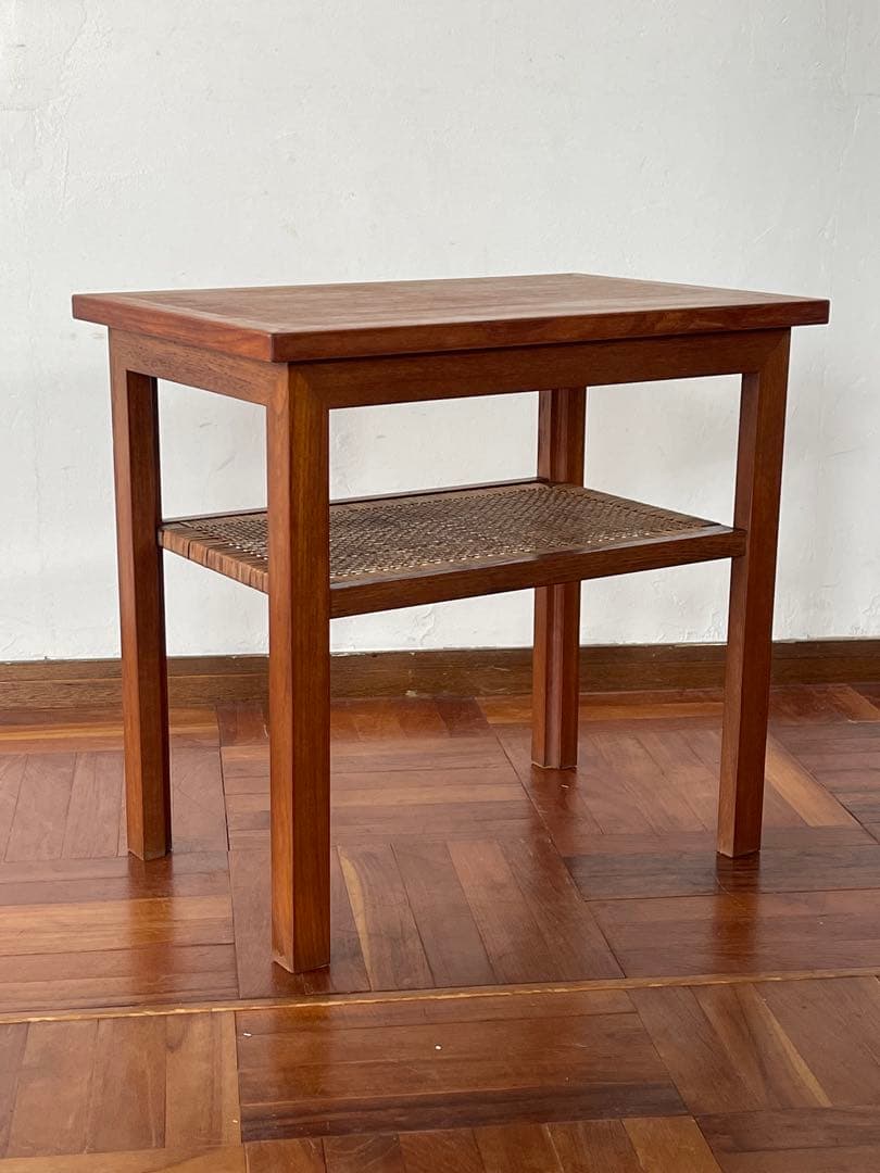 北欧 デンマーク ヴィンテージ チーク サイドテーブル