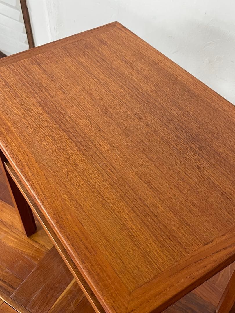 北欧 デンマーク ヴィンテージ チーク サイドテーブル