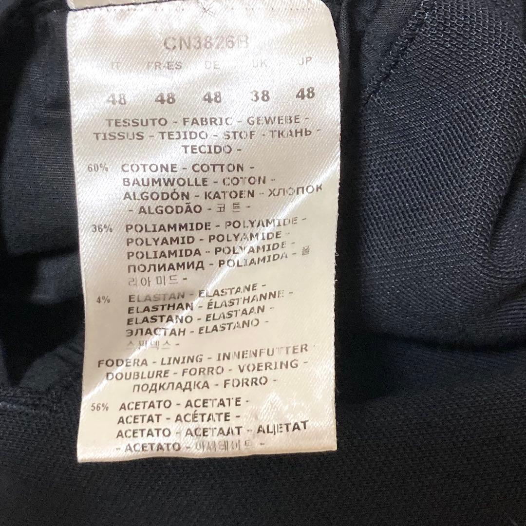 CIRCOLO1901 鹿の子 ジャージジャケット 伸縮性　現行　黒　48