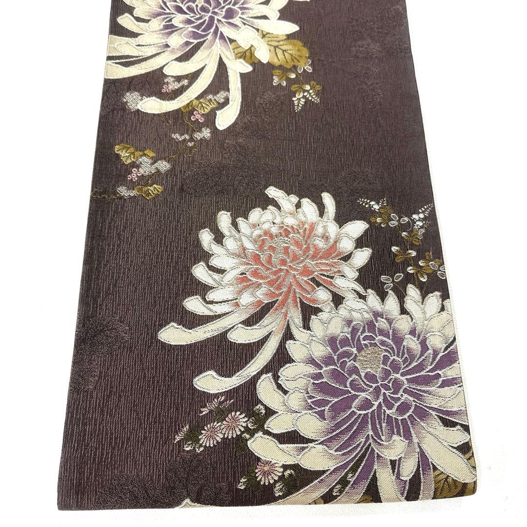 専用帯4969 4168 二点セット●やまと誂製 高級 正絹 六通 袋帯 乱菊