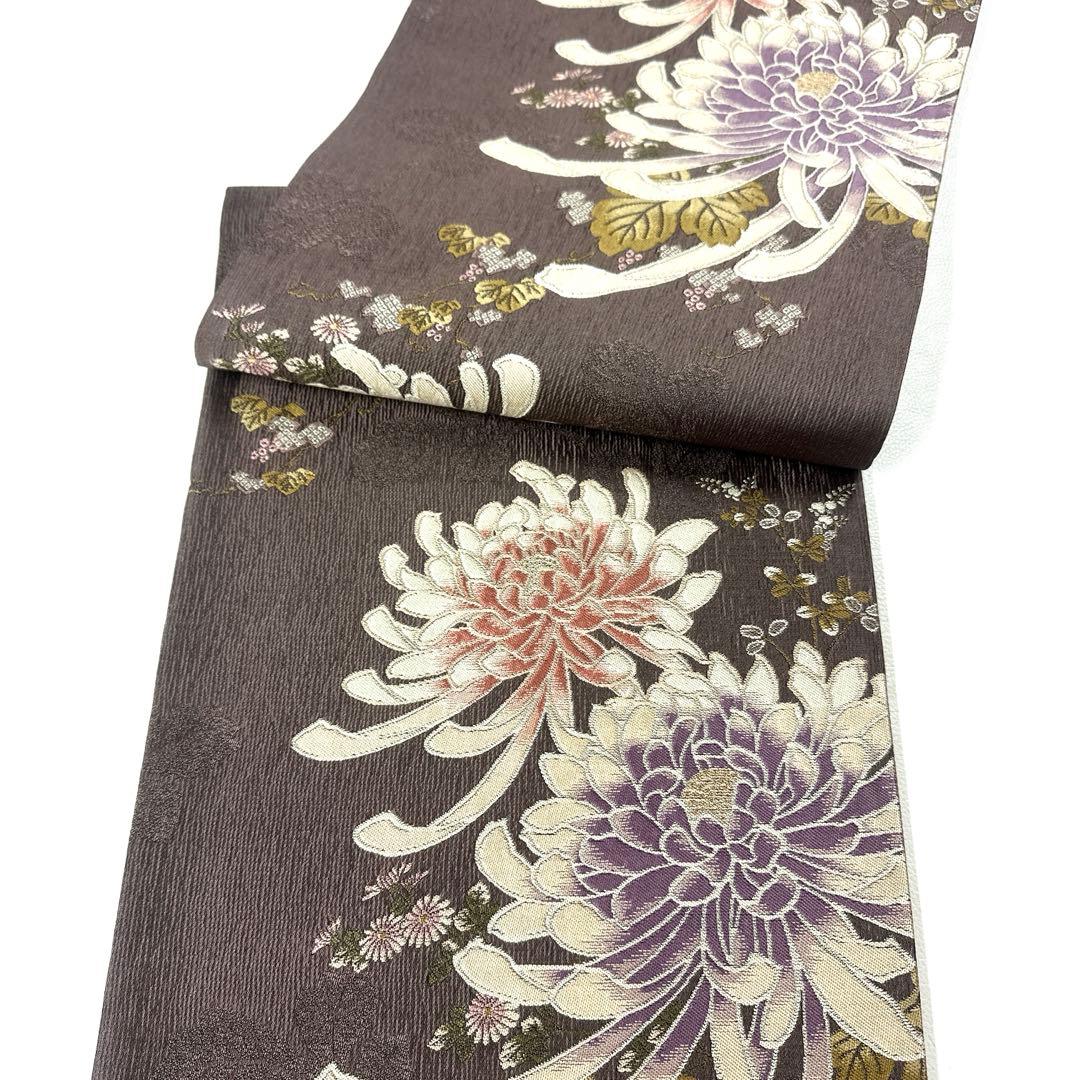専用帯4969 4168 二点セット●やまと誂製 高級 正絹 六通 袋帯 乱菊
