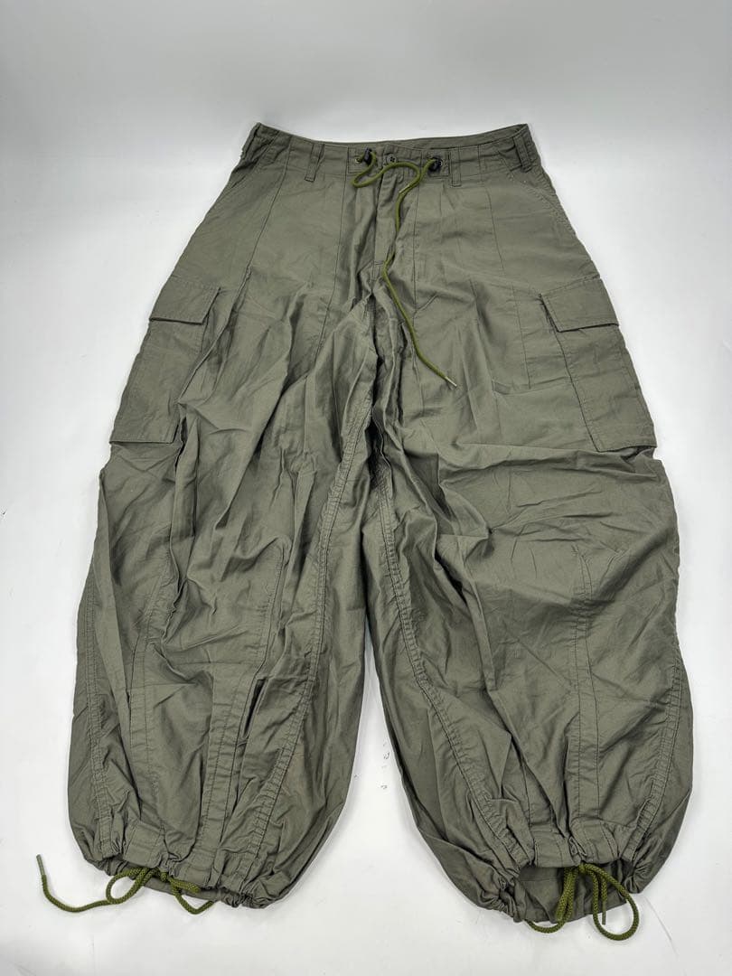 希少/美品/needles/ヒザデル カーゴ パンツ/2/カーキ