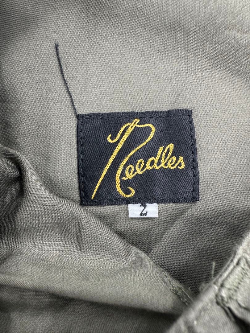 希少/美品/needles/ヒザデル カーゴ パンツ/2/カーキ