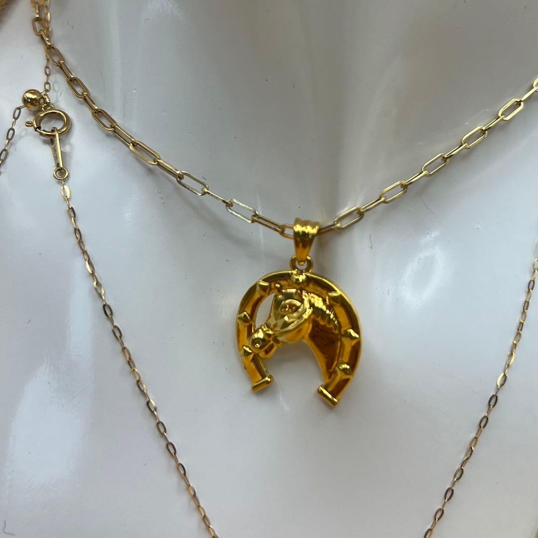 K18 ゴールド馬のチャーム Au 750